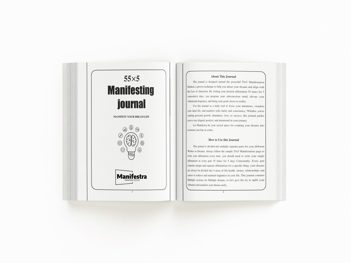 55×5 Manifestation Journal.