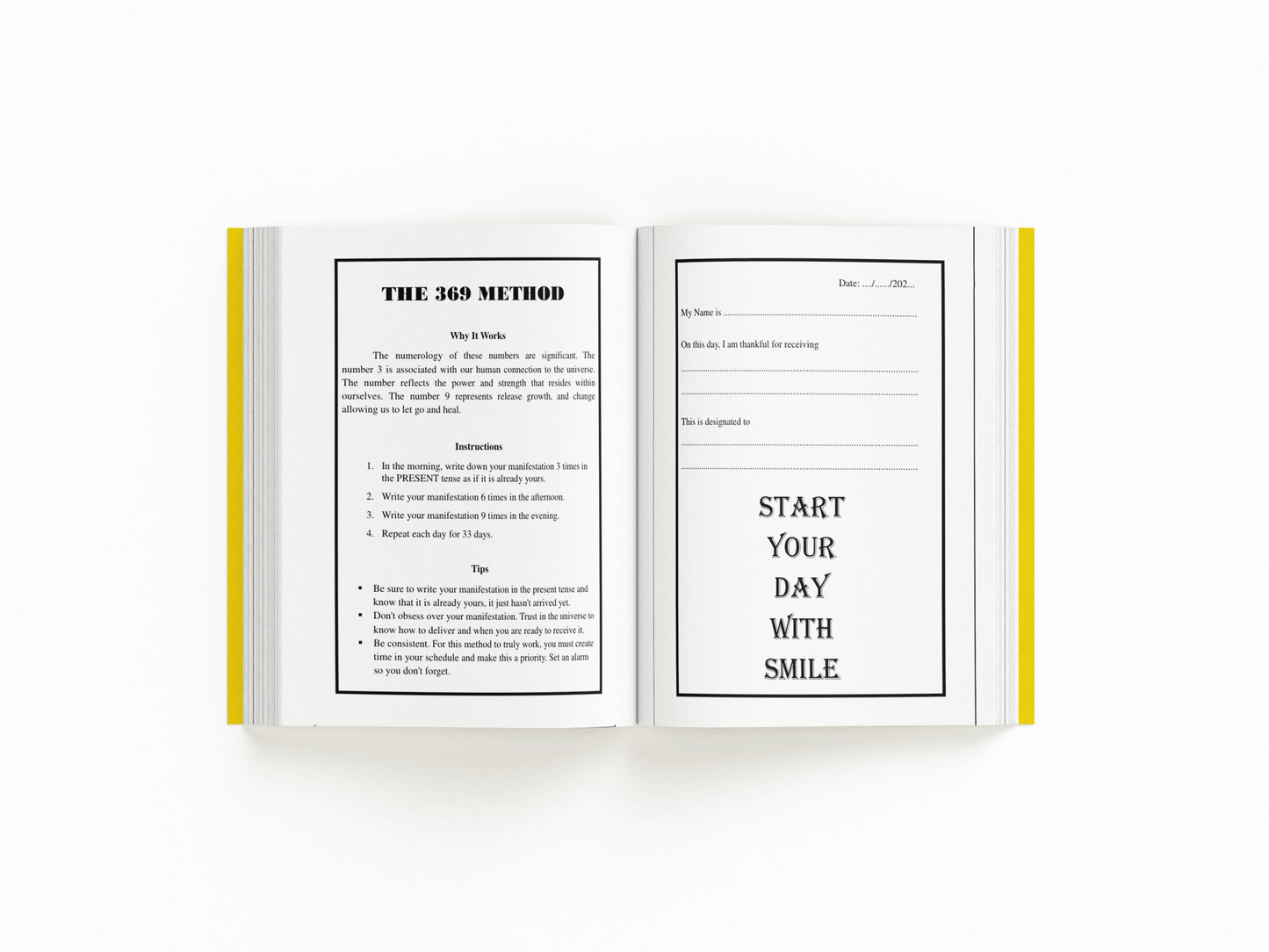 The 369 Method Journal